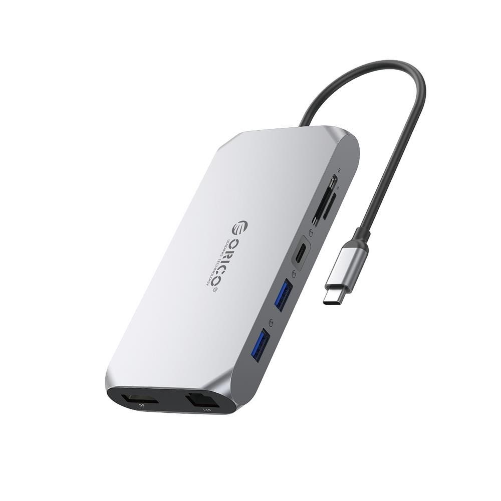 ORICO XCR 12in1 USB-C Docking Station USB hub - USB 3.1 - 12 ports - Grå Usb Hub XCR-X33-GY-BP