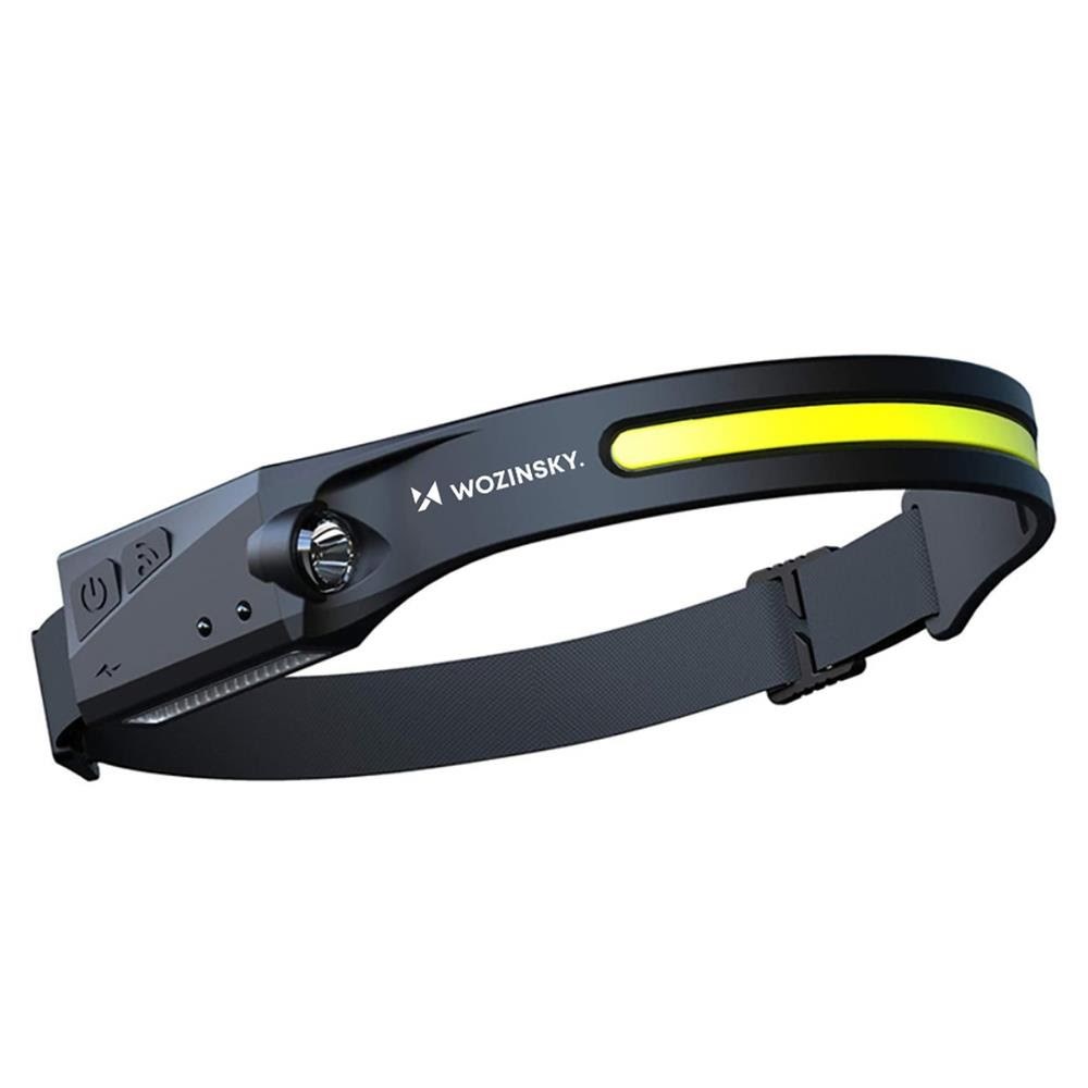 Wozinsky WLC-1200 350lm CREE LED Headlamp IPX4 with Motion Sensor - Black Lommelygte 5907769388934