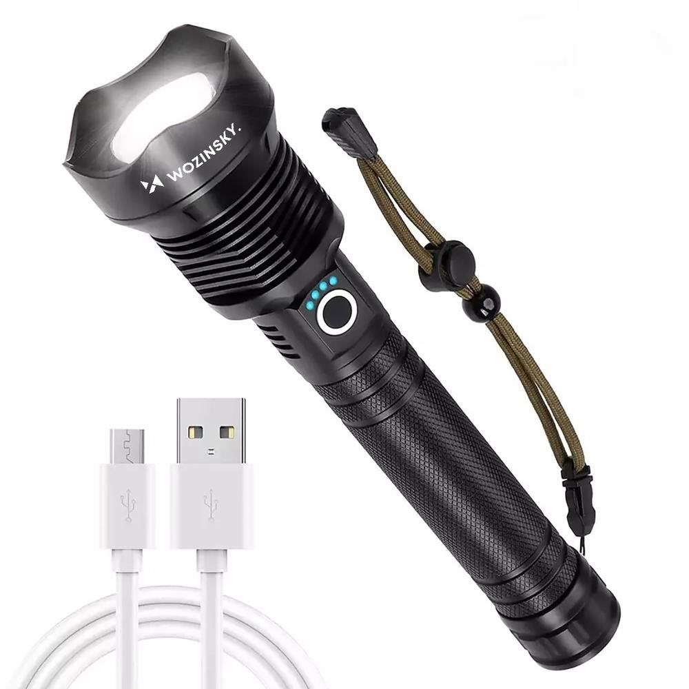 Wozinsky WLT-20W tactical flashlight 20 W 2000 lm CREE diodes IP65 with adjustable beam - black Lommelygte 5907769389115