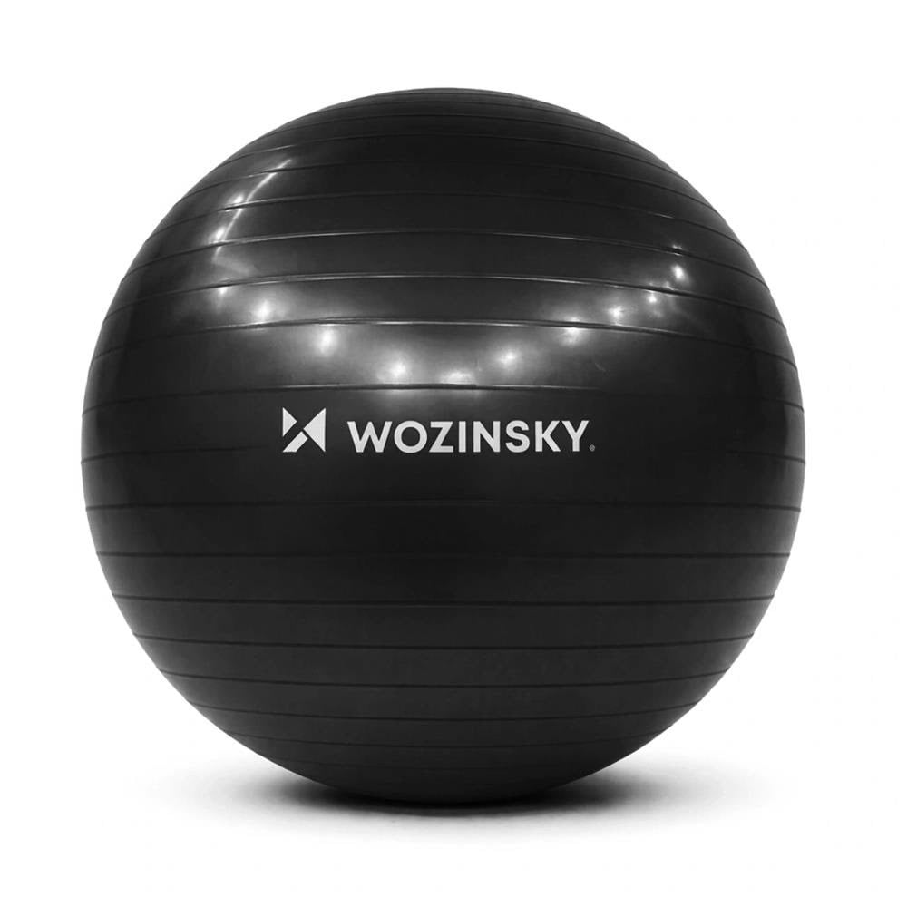 Wozinsky WGB65BB gymnastik træningsbold 65 cm - sort Træningsudstyr 5907769384103