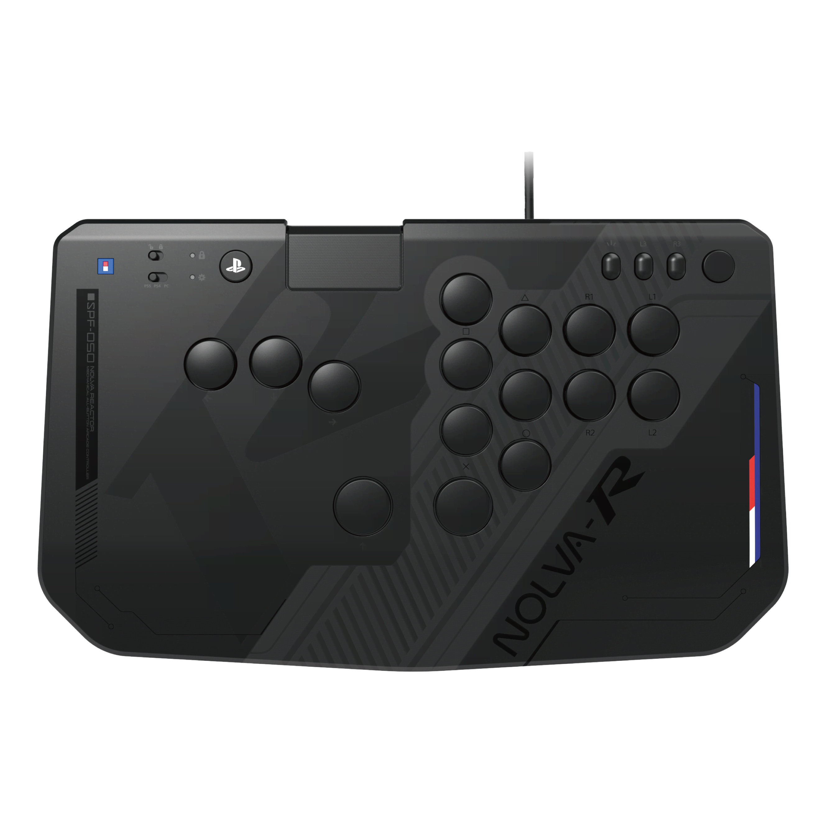 HORI NOLVA Reactor Mechanical All-Button Controller for PlayStation 4 & 5 - Wired Arcade stick - PC