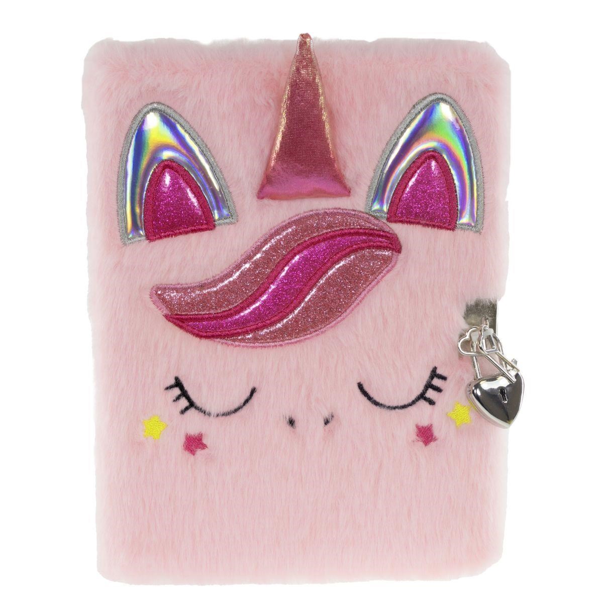 Tinka dagbog plys unicorn rosa tinka Notesbog Pink 8-802102B