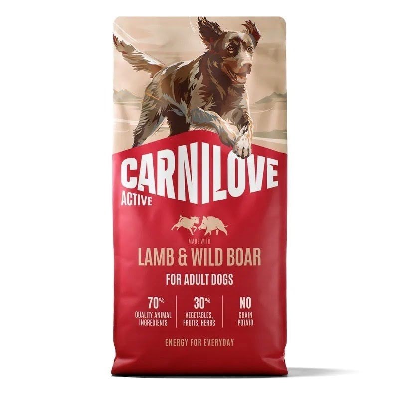 Carnilove Active Dog Adult Lamb&Wild Boar - tør hundefoder - 12kg Hundeudstyr 8595602581139