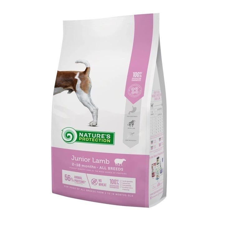 Nature's Protection Junior Lamb - tør hundefoder - 7,5kg Hundeudstyr 4771317457479
