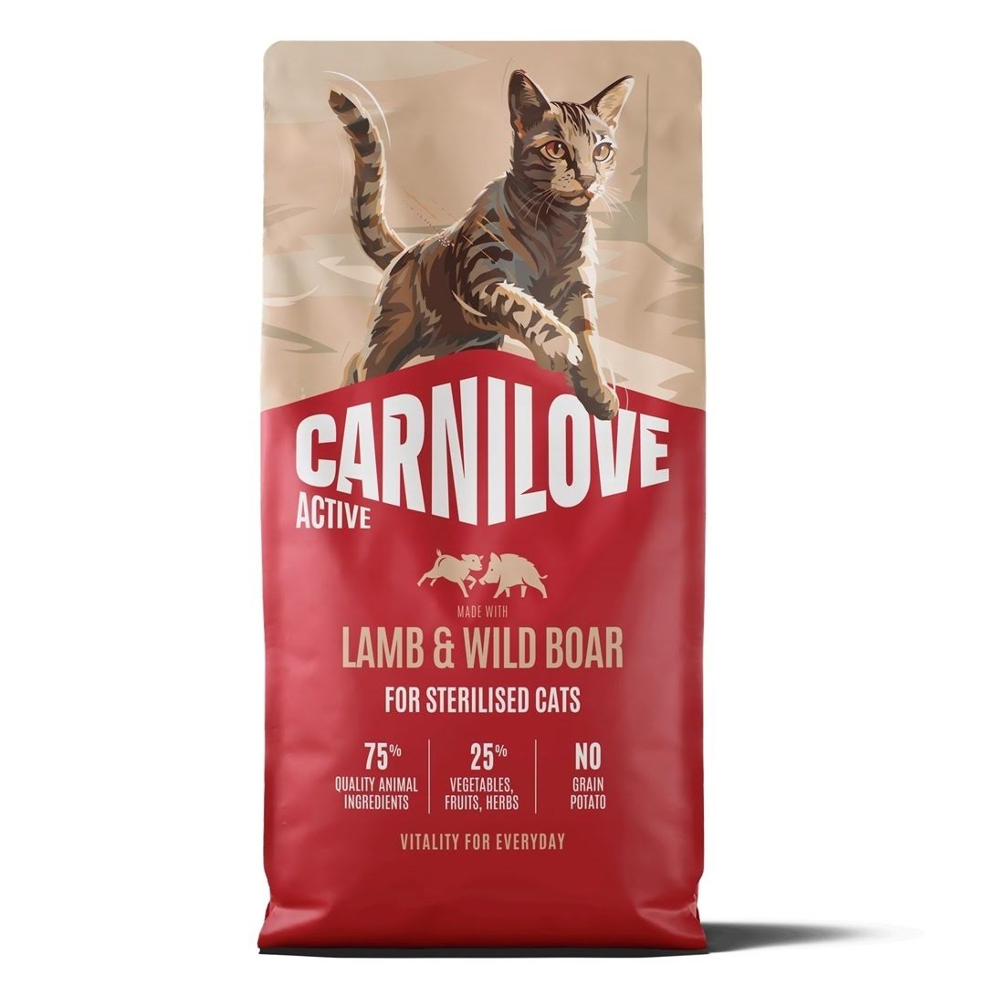 Carnilove Active Cat Lamb&Wild Boar Sterilised - tørt kattefoder - 6kg Katteudstyr 8595602581467
