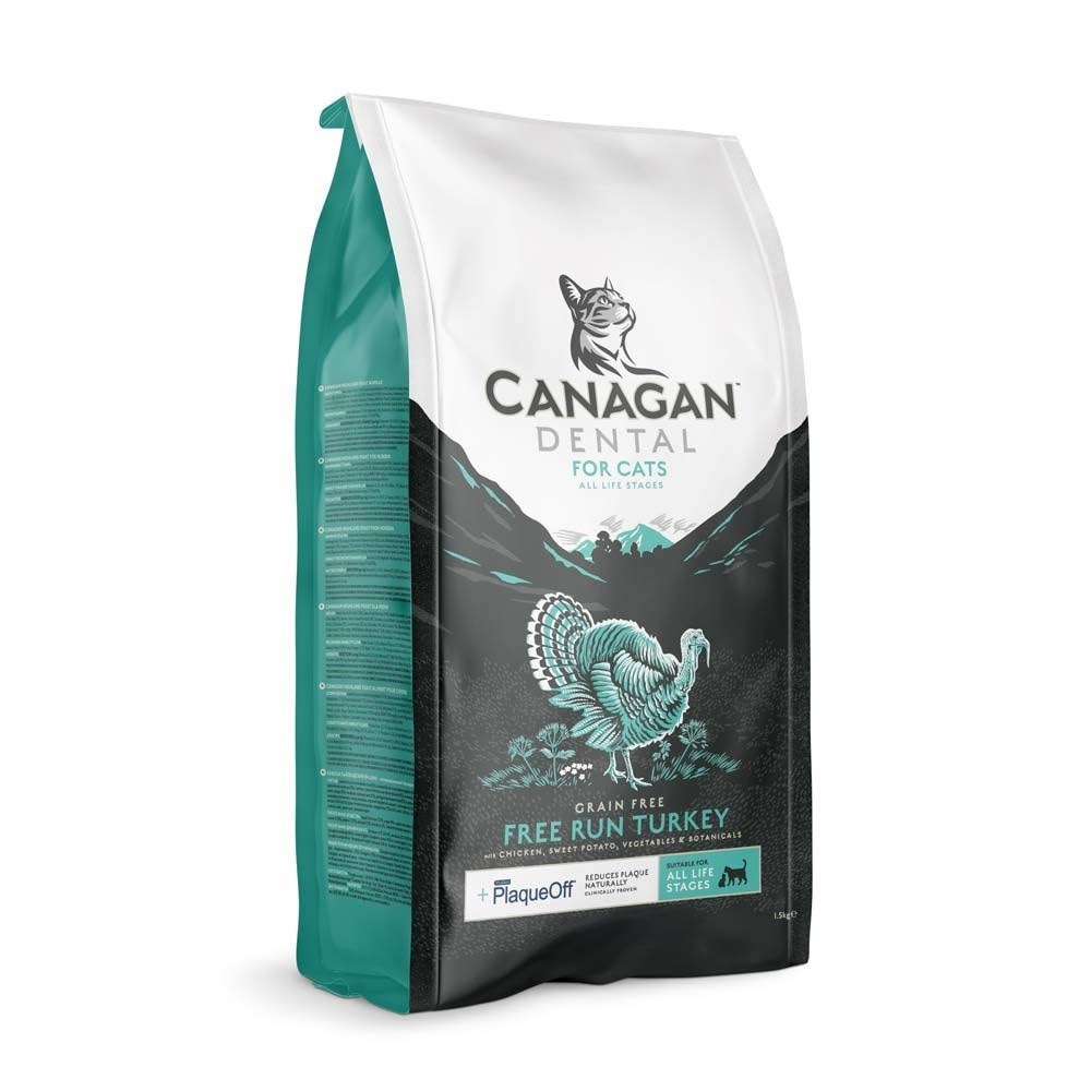 Canagan Dental kalkun - tør kattefoder - 1.5kg Katteudstyr 5029040013349