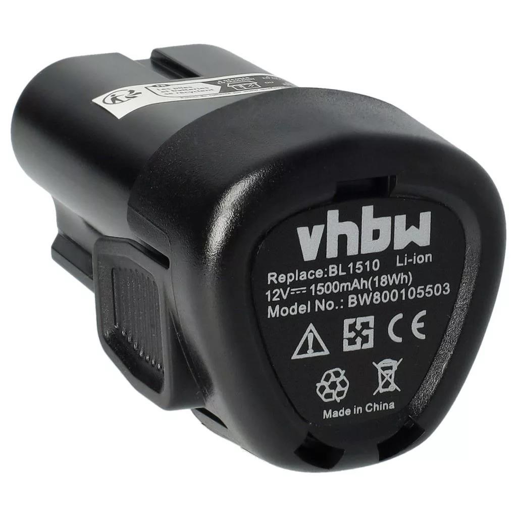 Black & Decker Batteri Li-Ion, 12V, 1500 mAh Akku Lader 3442731