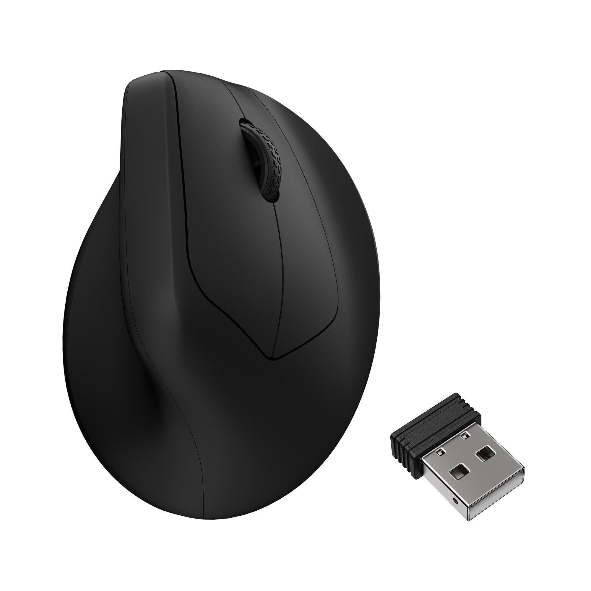 Keychron M5 Wireless Ergonomic (1K) - Ergonomisk mus - Optisk - 6 knapper - Sort