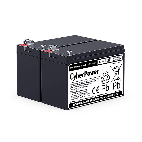 CyberPower RBP0146 - Replacement Battery Pack | 24V | 2x 12V/7Ah Ups