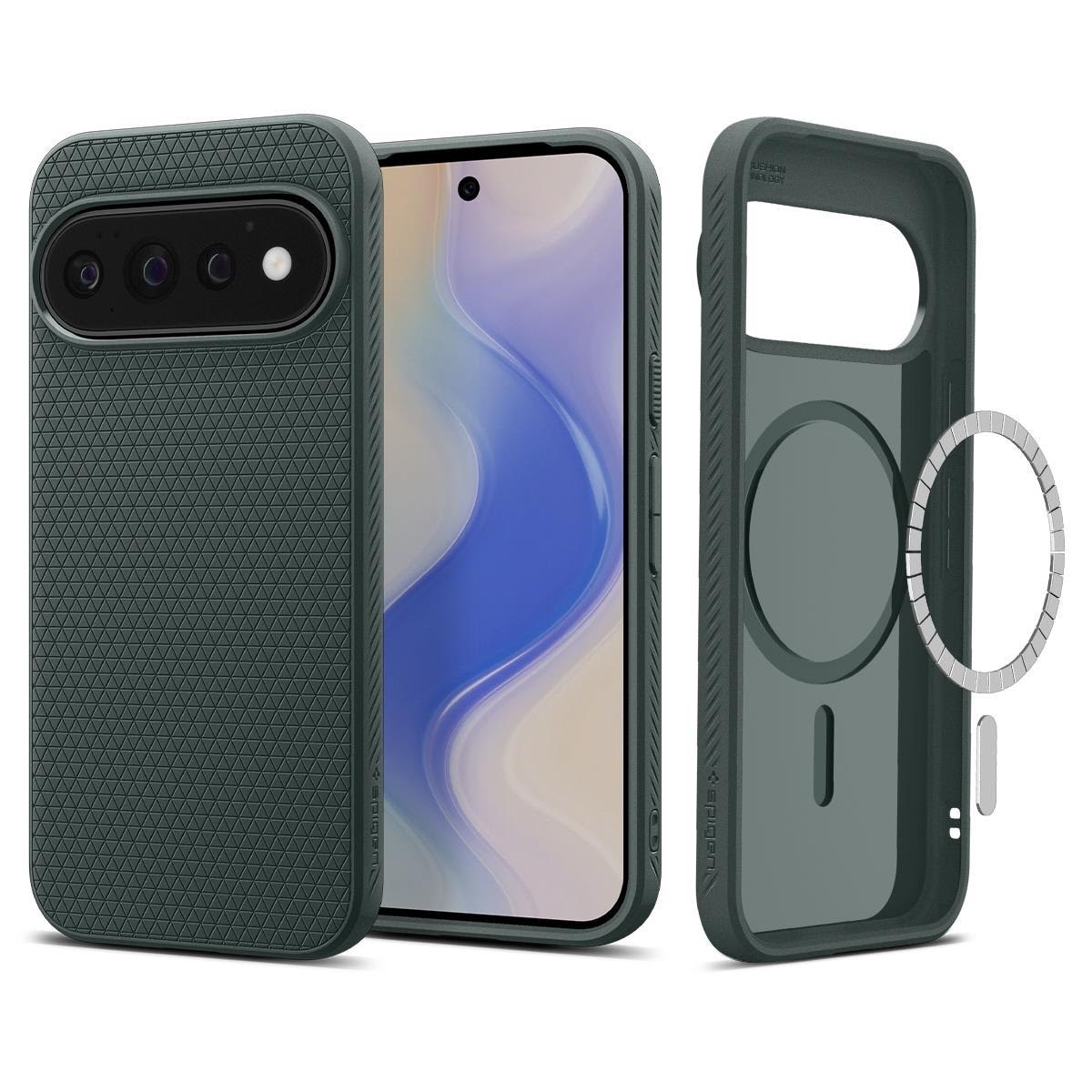Spigen Liquid Air MagSafe - abyss green - Google Pixel 11 Pro Mobilcover ACS11858