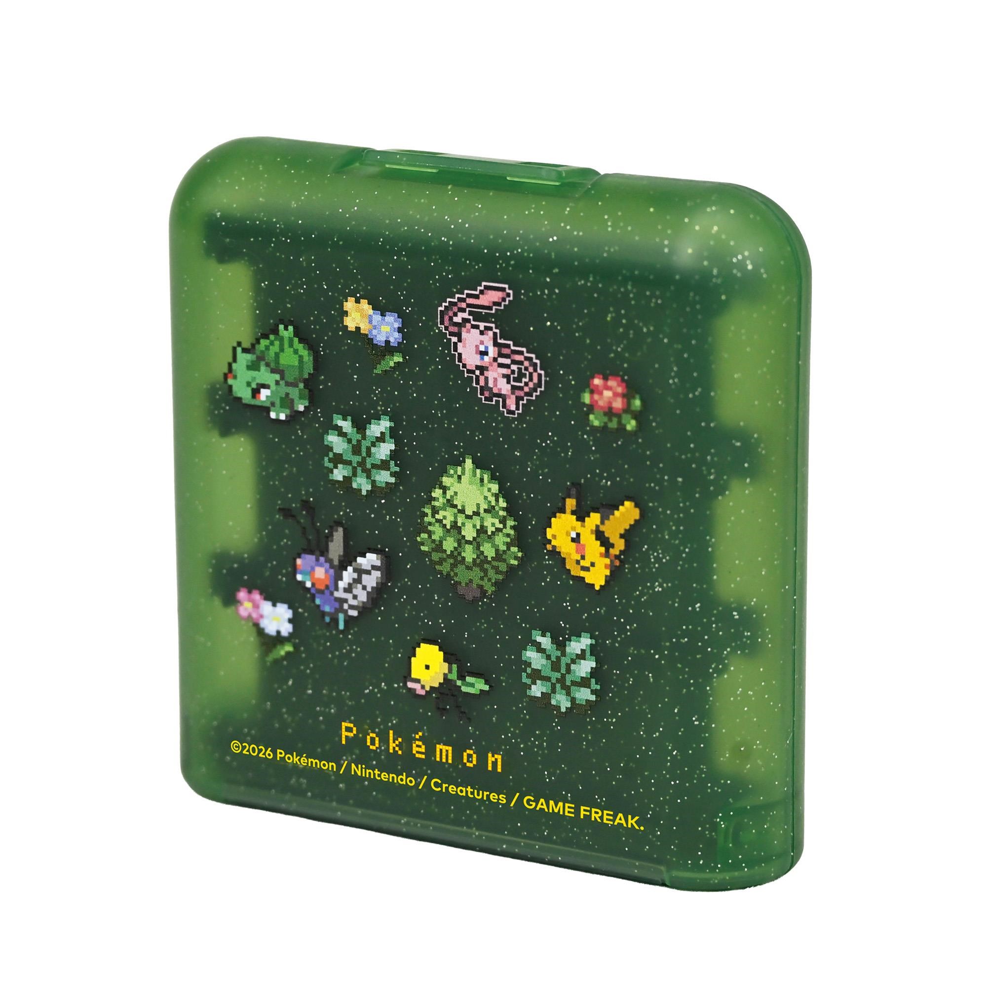 HORI 24-Game Card Case - Pokémon Pixel Green - Nintendo Switch 2 - Nintendo Switch 2 Spil Tilbehør NSX-187E