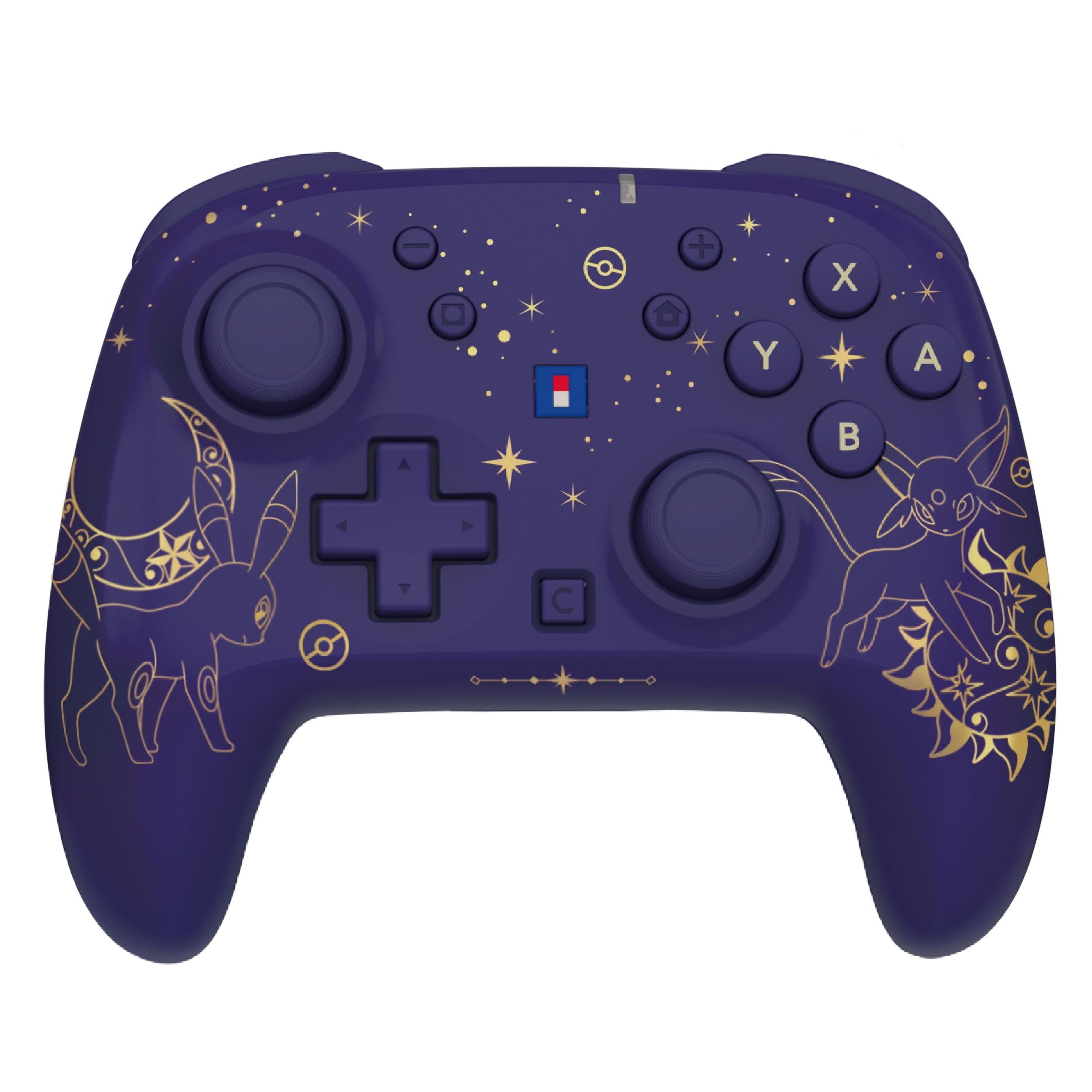 HORI Wireless PAD Turbo (Espeon & Umbreon) for Nintendo Switch 2 - Purple - Wireless Controller - Nintendo Switch 2 Spil Tilbehør NSX-197E