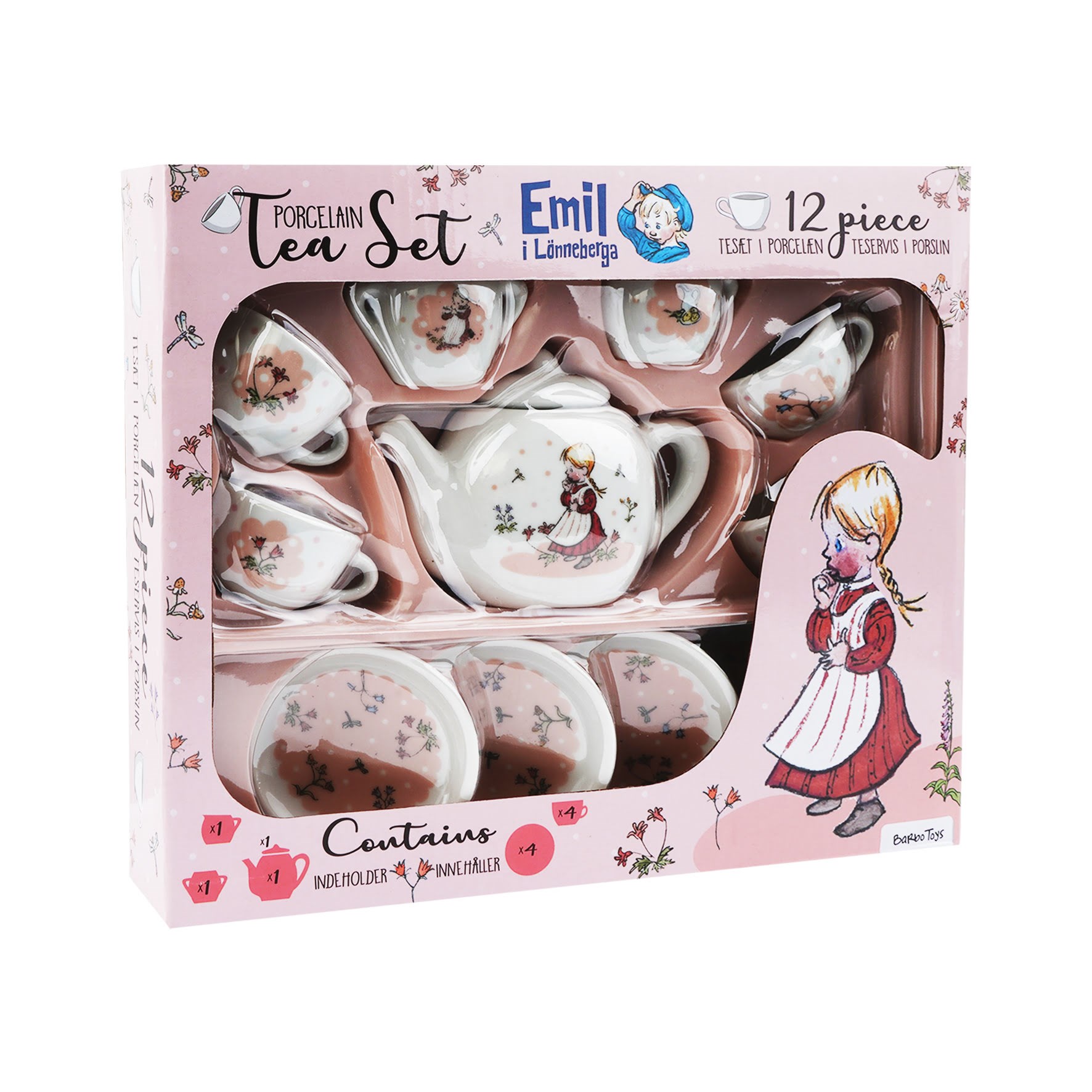 Emil fra Lønneberg Emil - Porcelain Tea Set - Ida Babylegetøj 8737