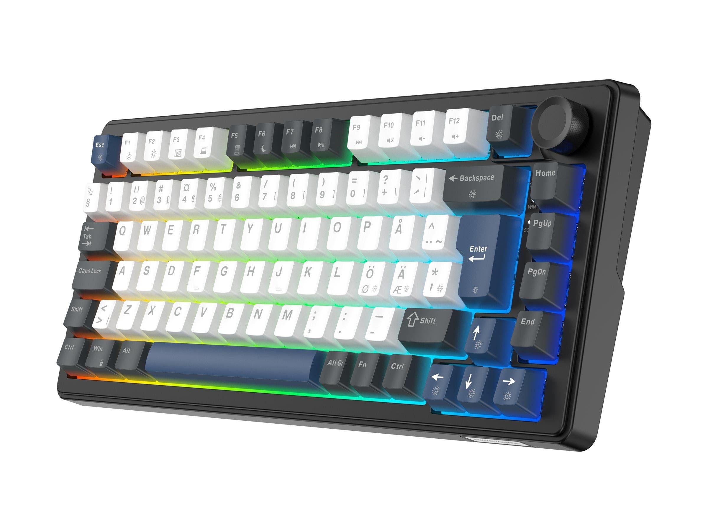 Deltaco GAMING DK480 - Gaming Tastatur - Nordisk - Sort Tastatur GAM-205