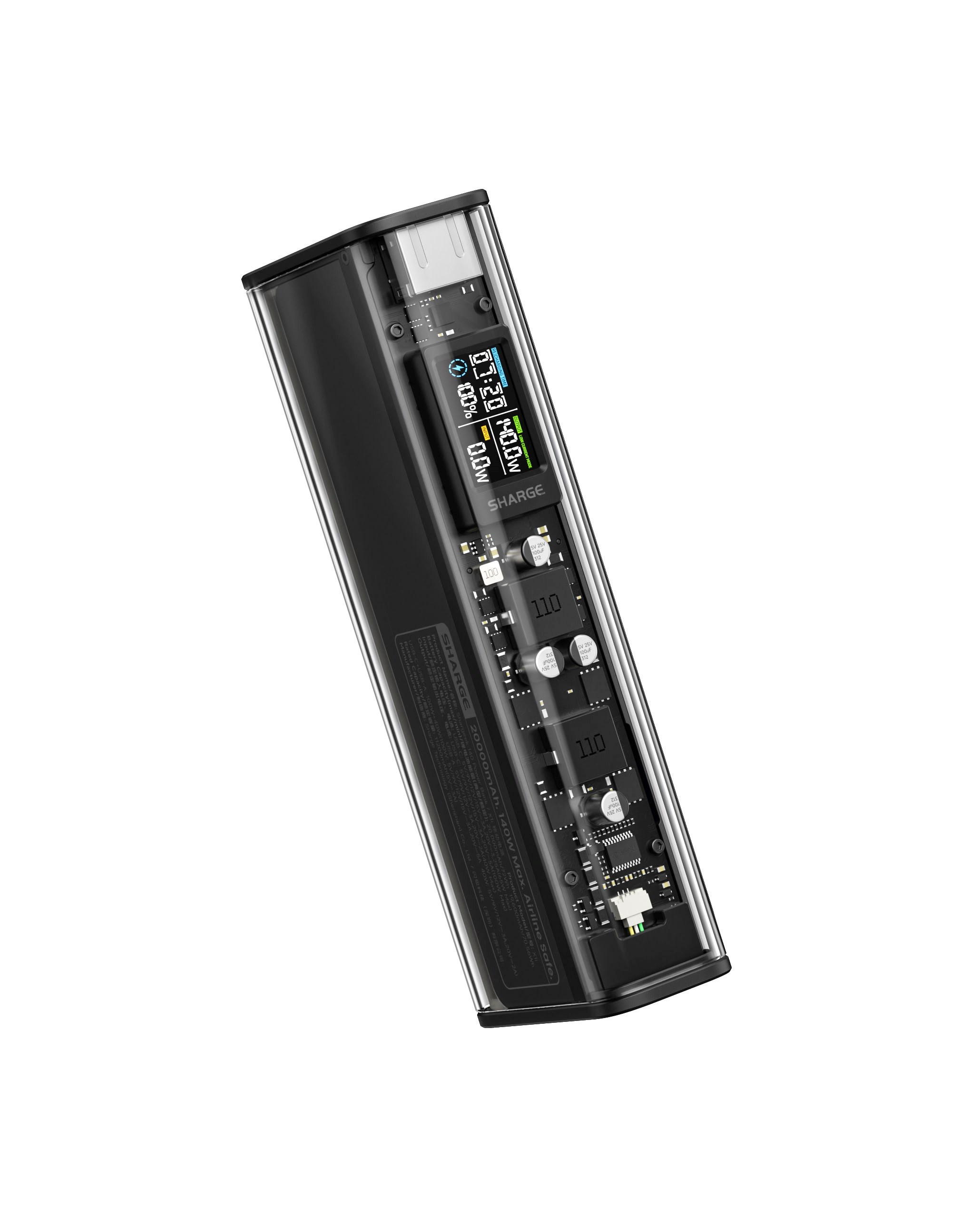 SHARGE S?har?geek 140 Powerbank - Black - 20000 mAh Powerbank Sort YDD-SG-140-HEI