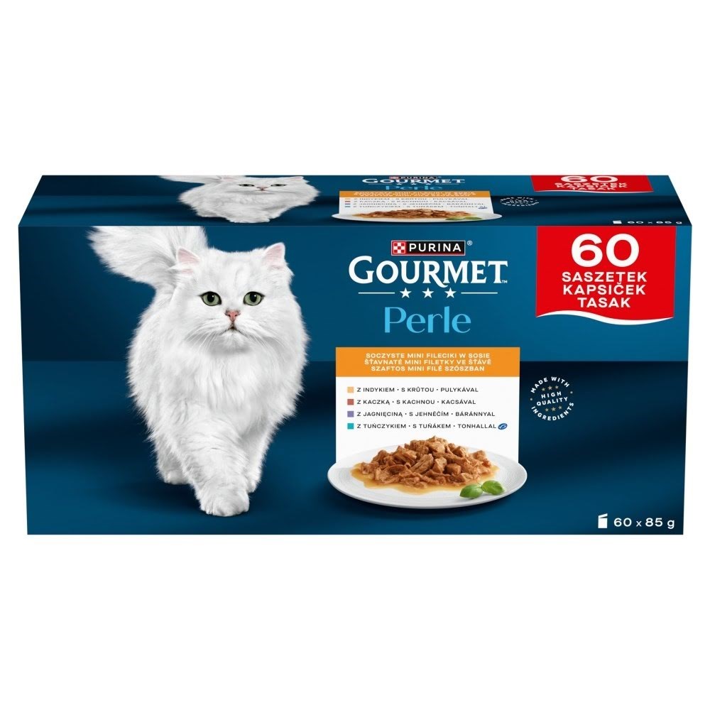 PURINA NESTLE Gourmet Perle Mini fileter i sauce - vådfoder til kat - 60x85g