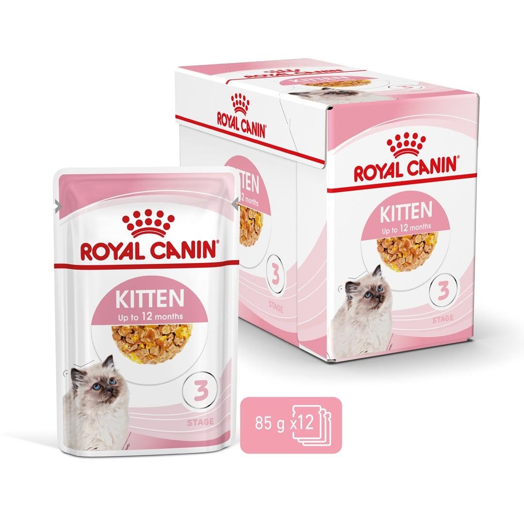 Royal Canin FHN Kitten Instinctive i gelé - vådfoder til killinger - 12 x 85g Katteudstyr 9003579311783