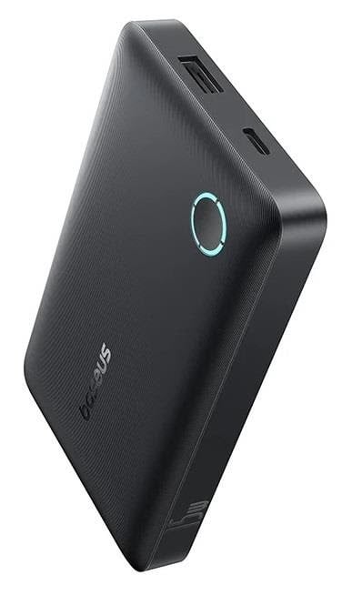 Baseus EnerFill FP11 Power Bank 10000mAh 15W (with black Simple USB-C - USB-C 20V/3A 30cm cable) - black - 10000 mAh