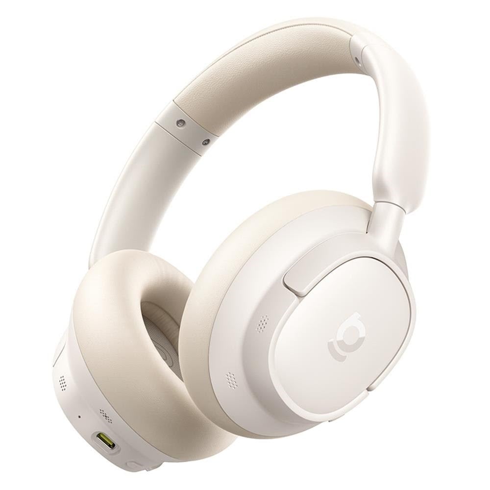 Baseus Bass BH1 NC Lite Wireless Over-Ear Headphones with ANC - White Hovedtelefoner Og Headset A0203E01