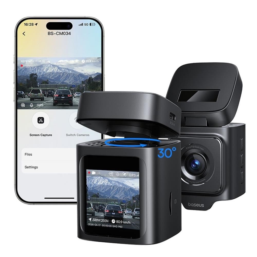 Baseus PrimeTrip VD1 Pro 4K Car Dash Cam - Black Dashcam C0119804