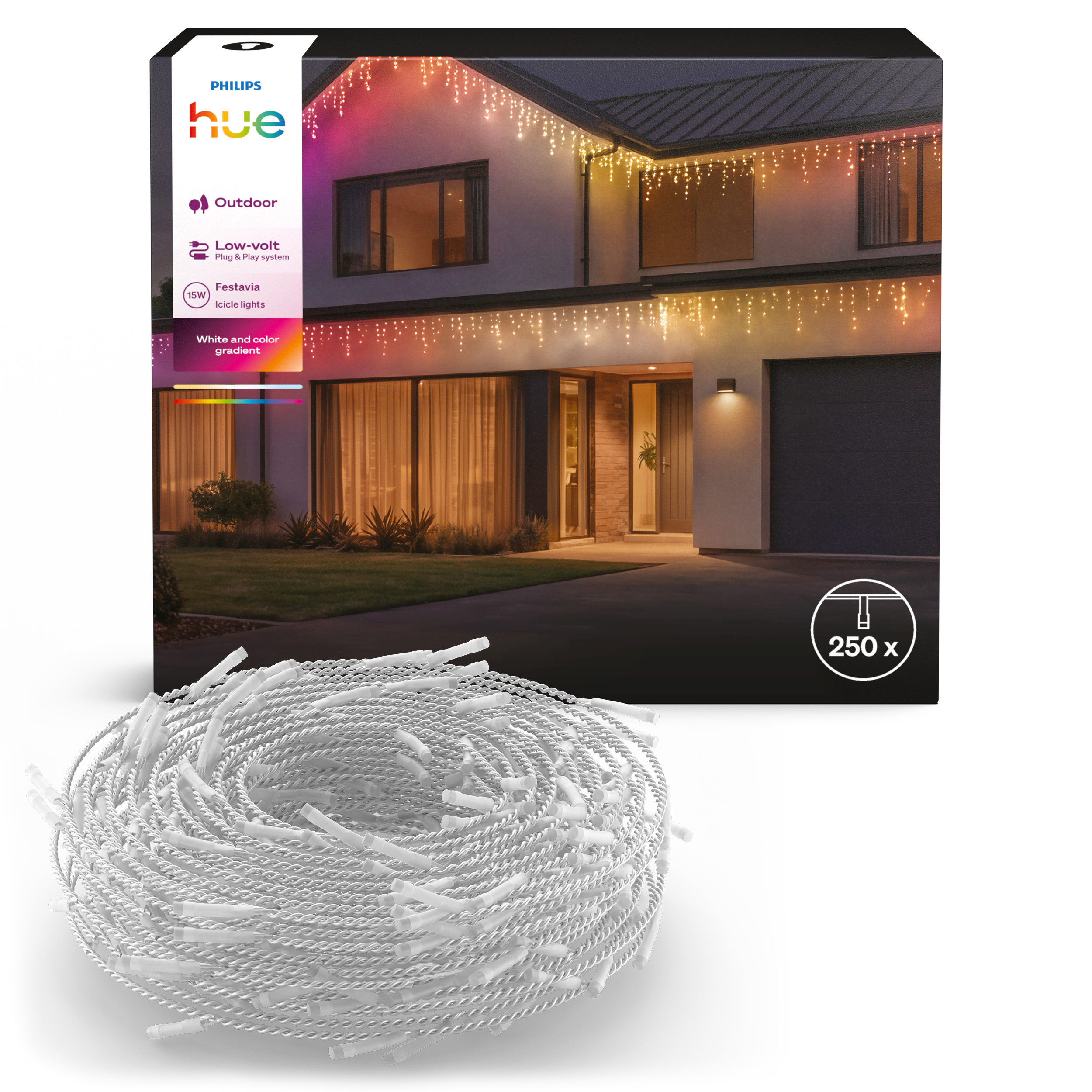 Philips Hue Festavia istaplyskæde, 250 lys Smart Home 929004456801