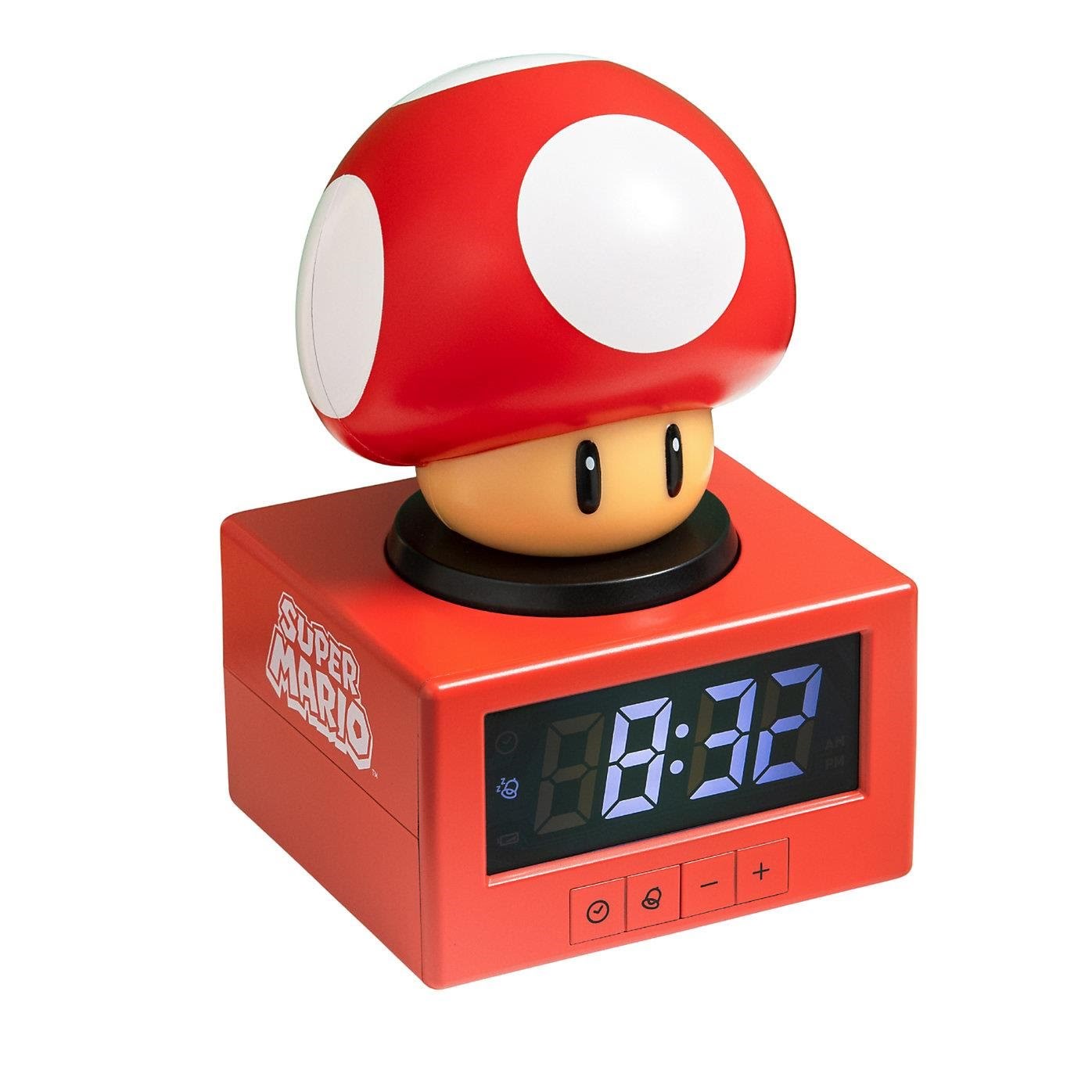 Paladone - Super Mario - Icon Alarm Clock With Light - Vækkeur Merchandise 5056577733266