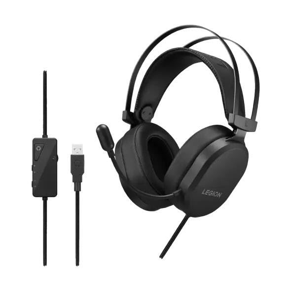 Lenovo Legion H320 7.1 Surround Sound Gaming Headset Black Hovedtelefoner Og Headset Sort GXD1W43661