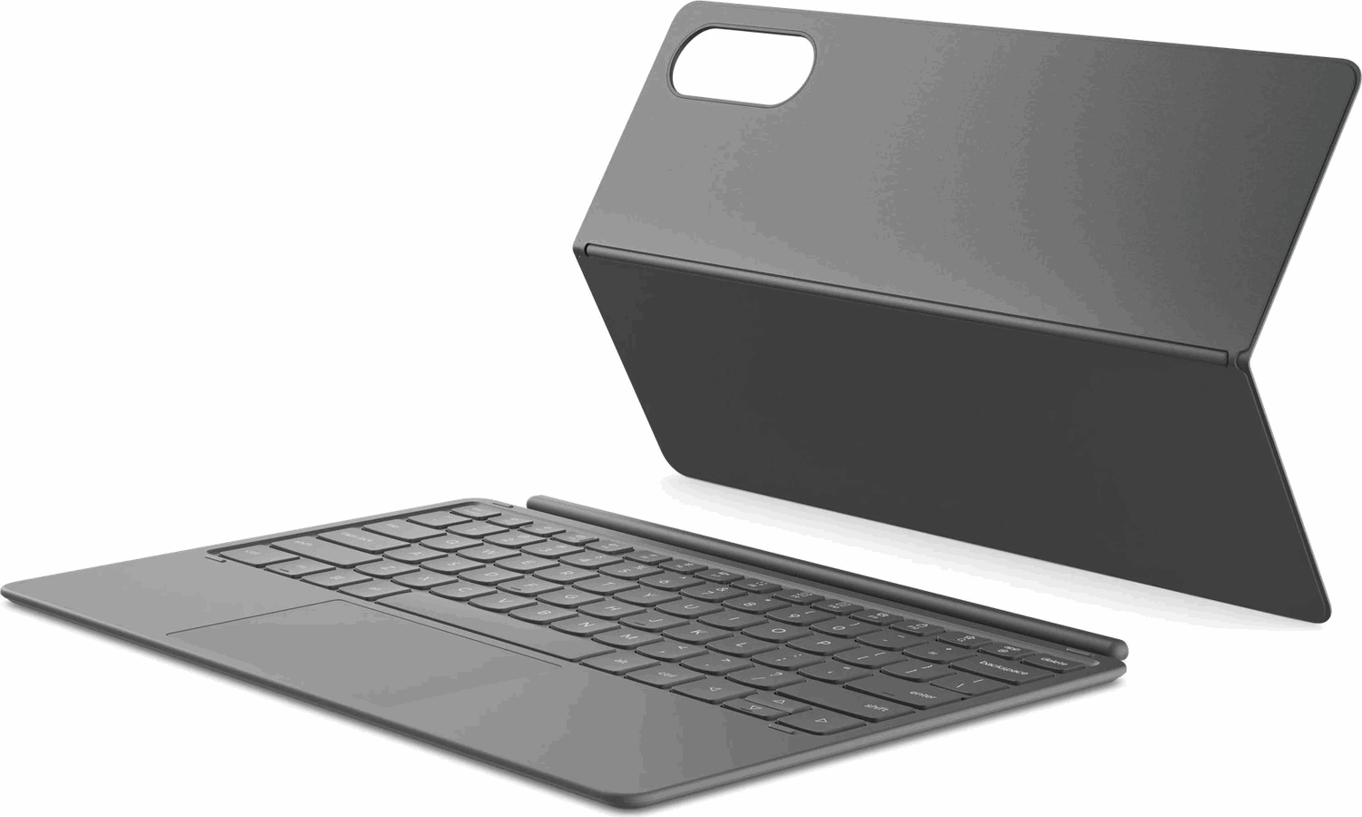 Lenovo Keyboard Pack - keyboard and folio case - with trackpad - luna grey Input Device - Tastatur & Folio sæt - Grå Tastatur ZG38C08284