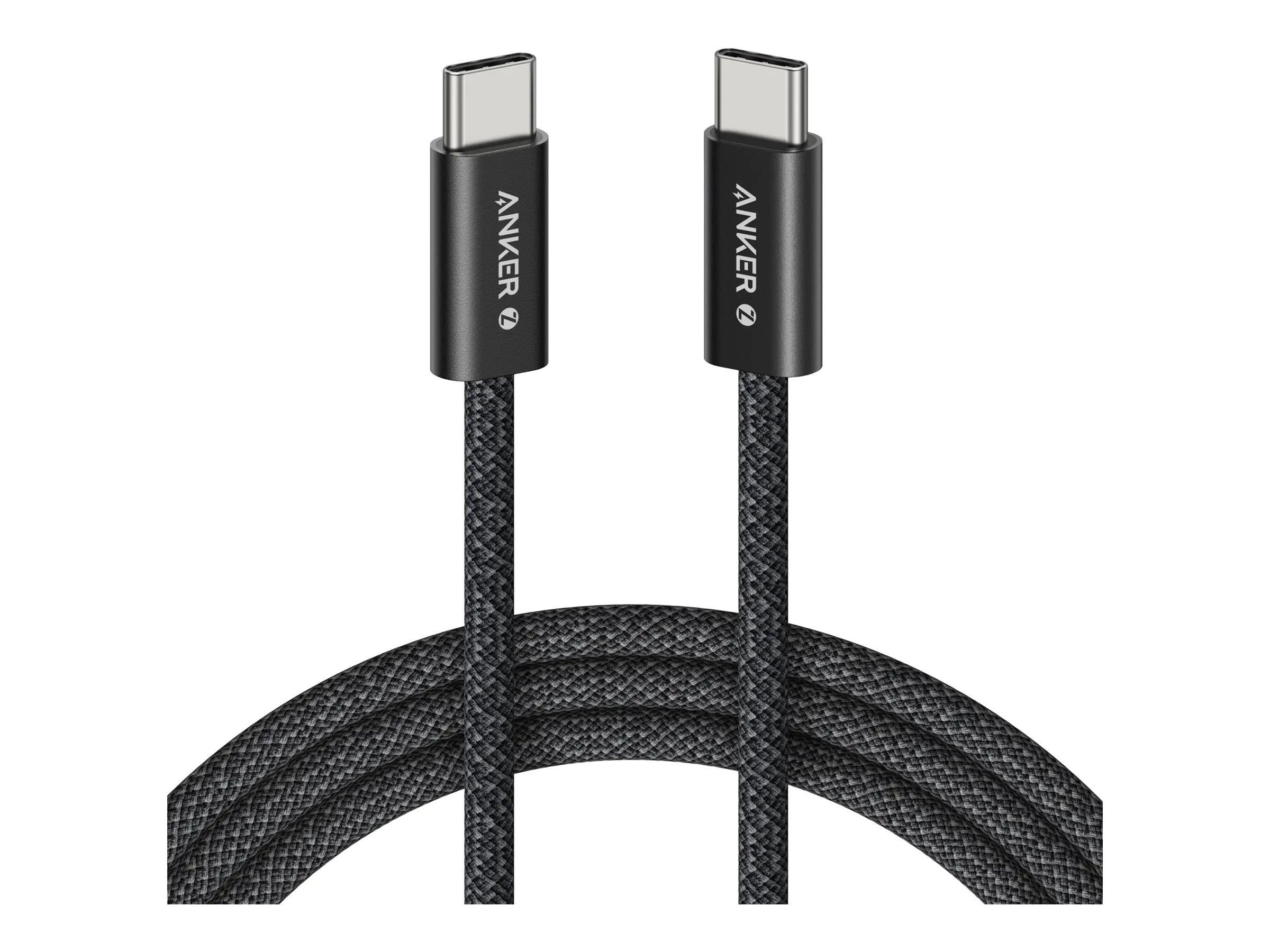 Anker Zolo USB-C to USB-C Cable (1.8m 240W) - Black Usb Kabel Sort A8060H12