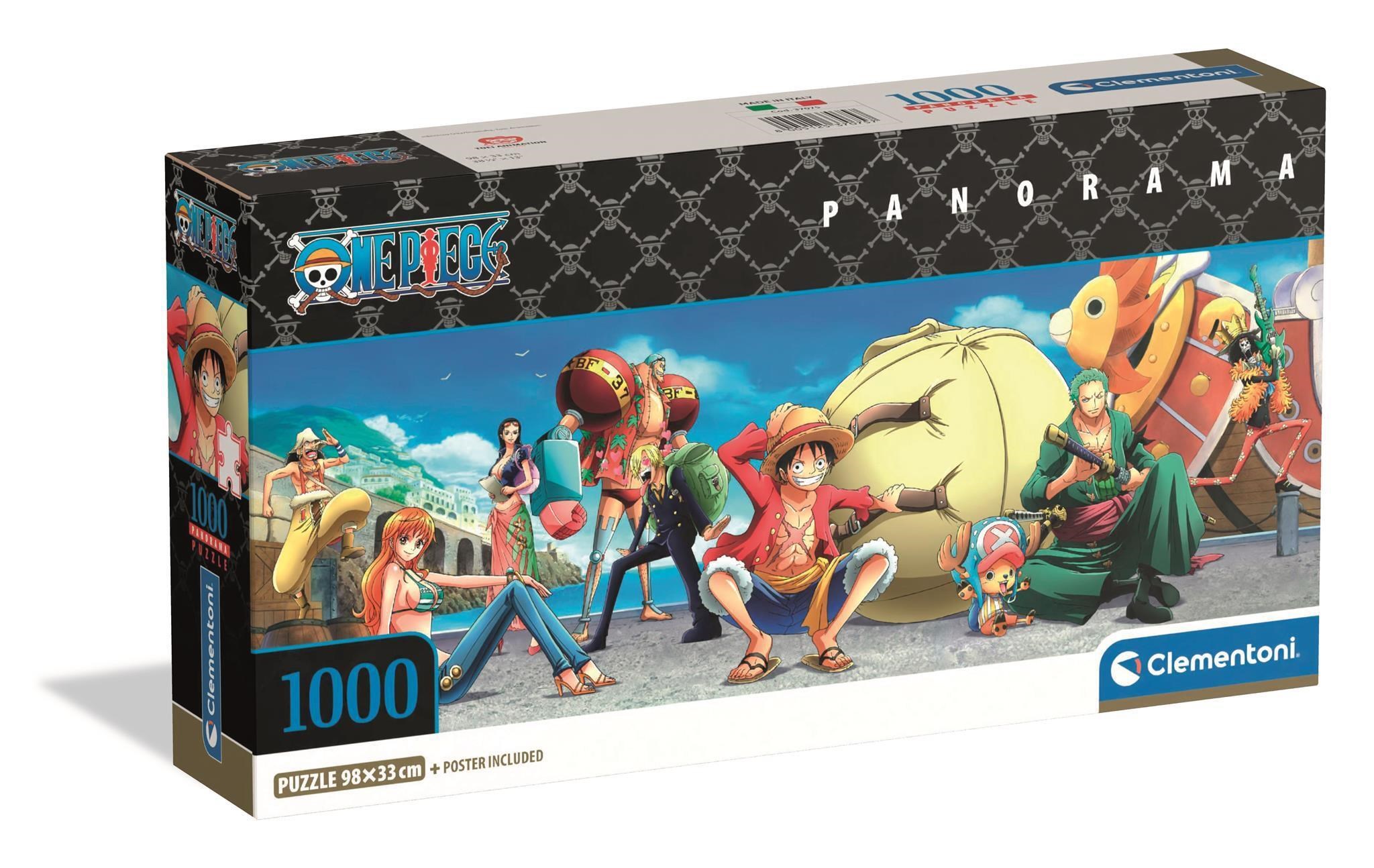 Clementoni Puslespil Panorama HQC One Piece, 1000 brikker 2D Puslespil Puslespil 37075