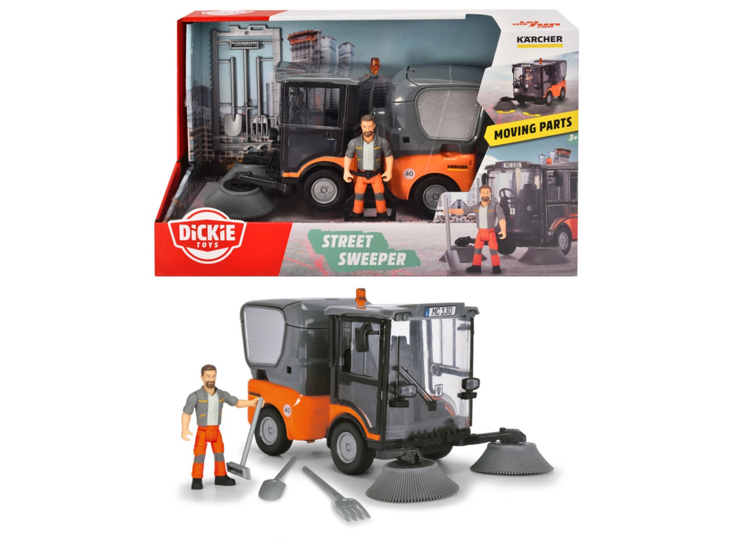 Dickie Street Sweeper Legetøjsbil 203834003