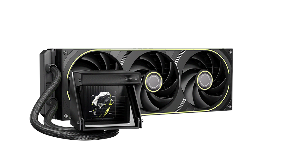 Tryx HOLO ARGB 360mm - Black - CPU Vandkøling - Max 30 dBA Cpu Køler Sort med RGB lys L-H360A-DM3M-G0K