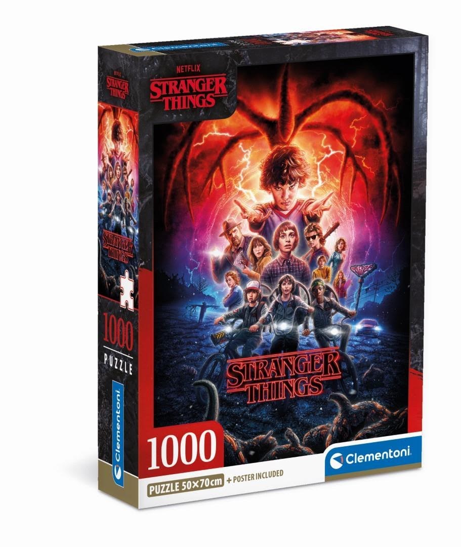 Clementoni Puslespil Stranger Things, 1000 brikker 2D Puslespil