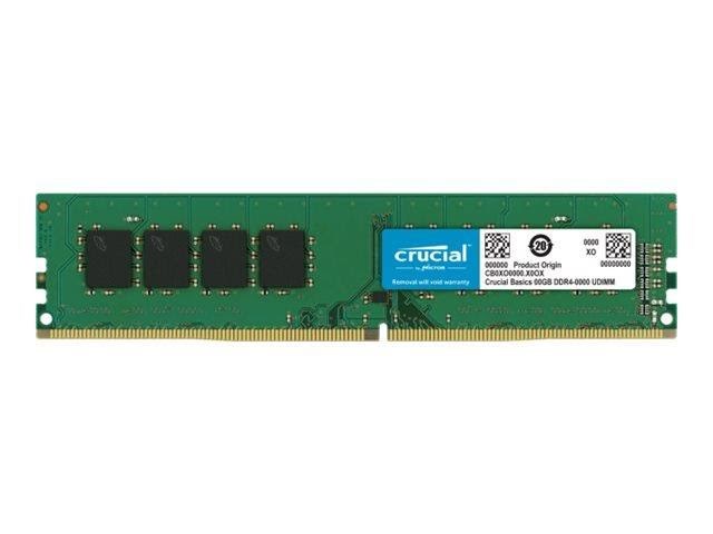 Crucial Basics DDR4-3200 - 8GB - CL22 - Single Channel (1 pcs) - Grøn Ram CB8GU3200