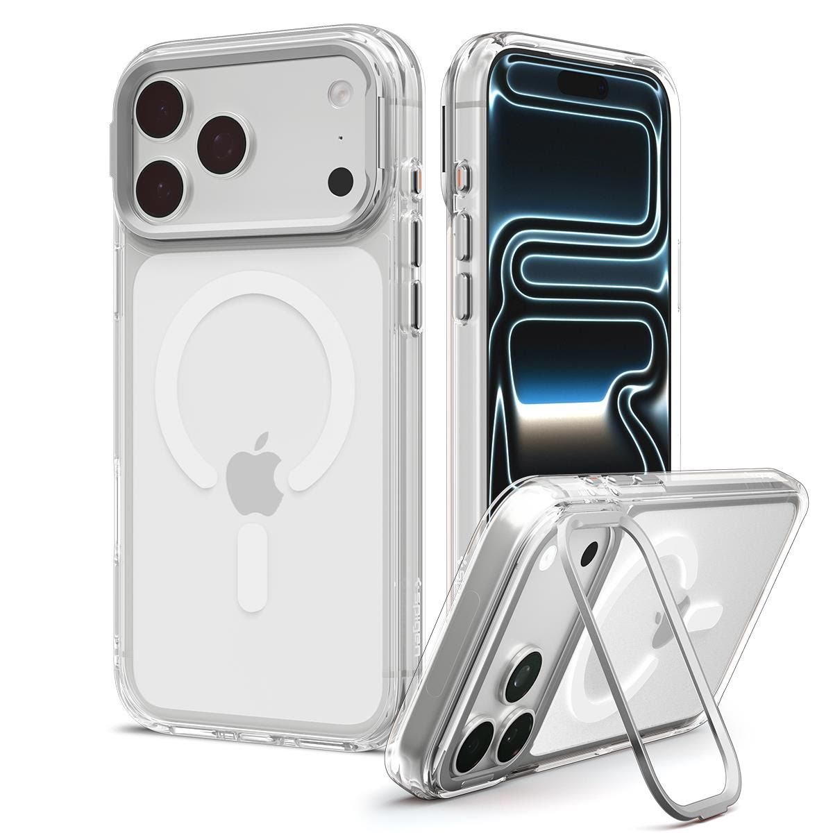 Spigen Ultra Hybrid Optik S MagSafe - clear silver - iPhone 18 Pro Max/17 Pro Max