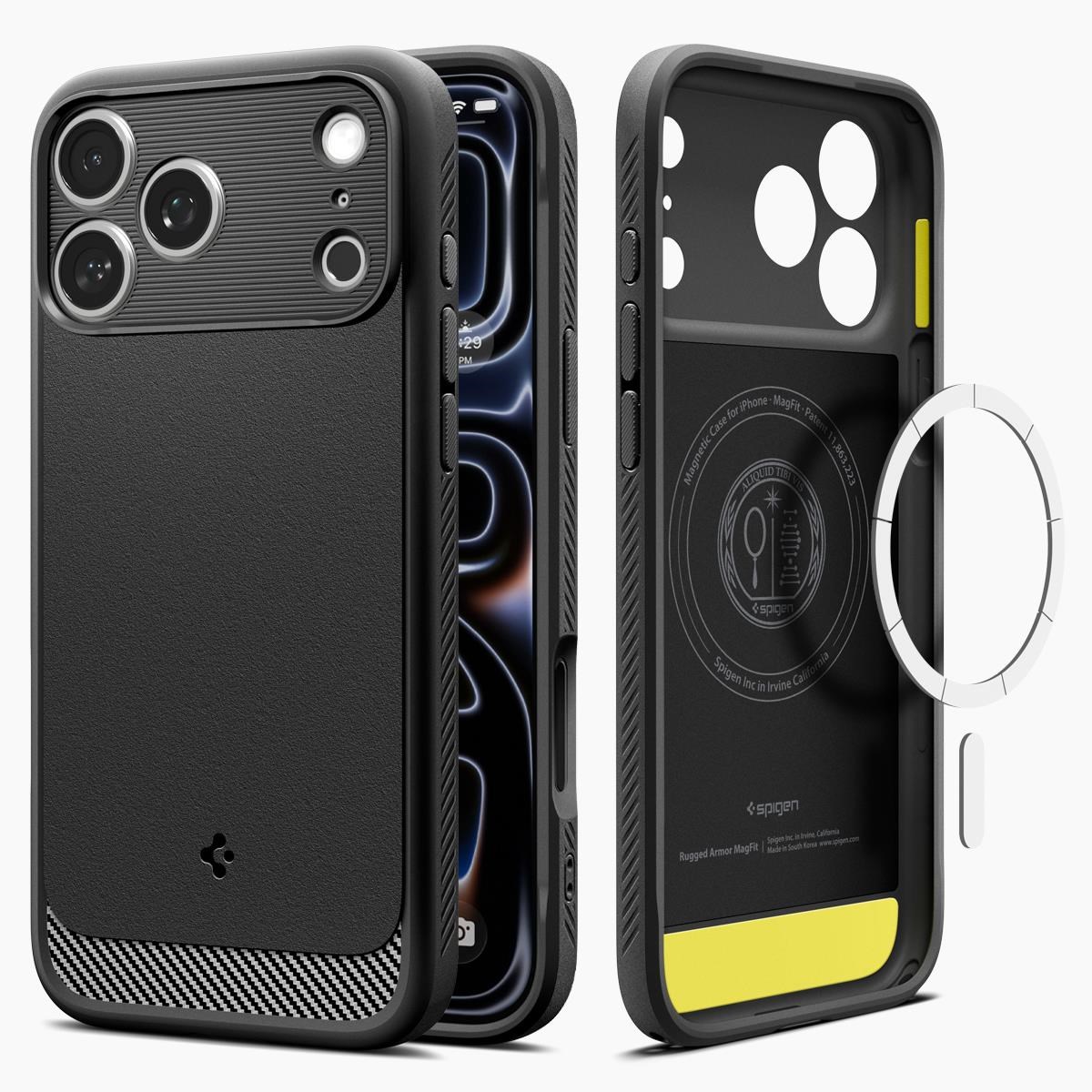 Spigen Rugged Armor MagSafe - matte black - iPhone 18 Pro Max/17 Pro Max