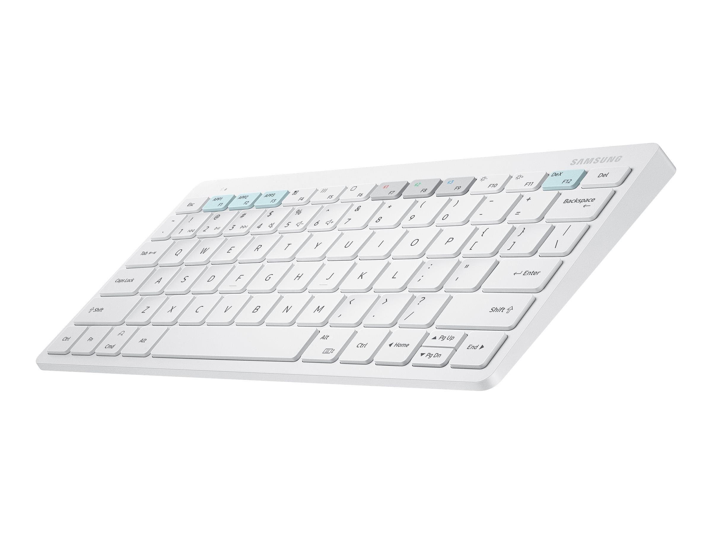 Samsung Smart Keyboard Trio 500 EJ-B3400 - keyboard - QWERTZ - German - white Input Device - Tastatur - Tysk - Hvid