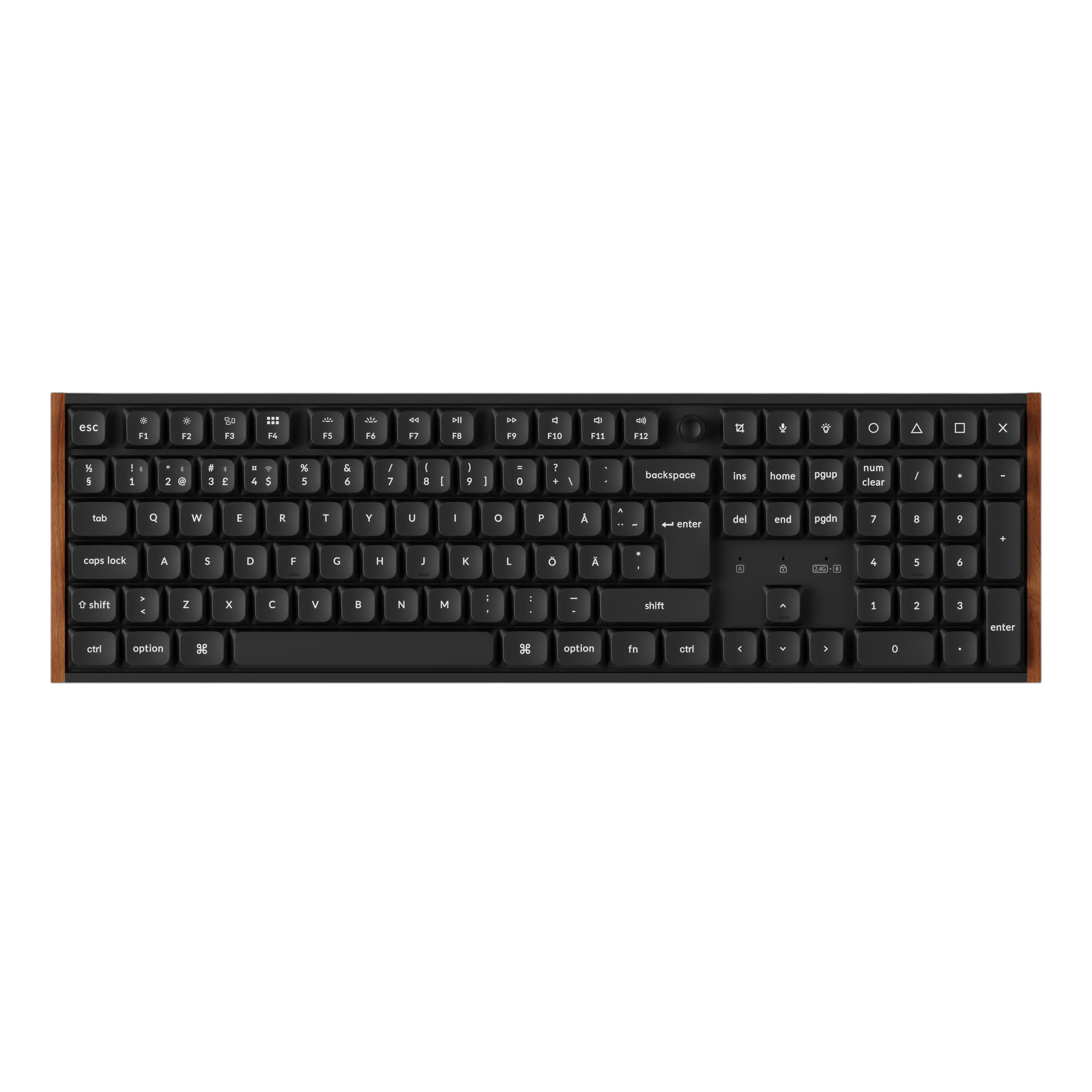 Keychron K5 Ultra SE 100% 8K Keychron Milk POM Red - Gaming Tastatur - Nordisk - Sort