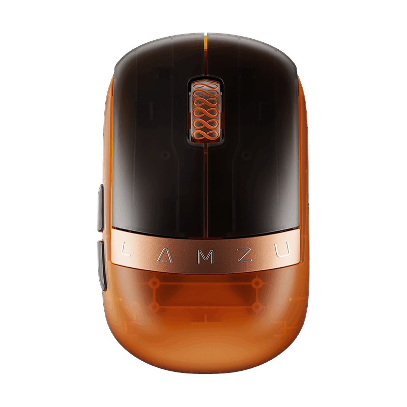 Lamzu Orcus Orange - Gaming Mus - Optisk - 5 knapper - Orange Mus 6975637430848