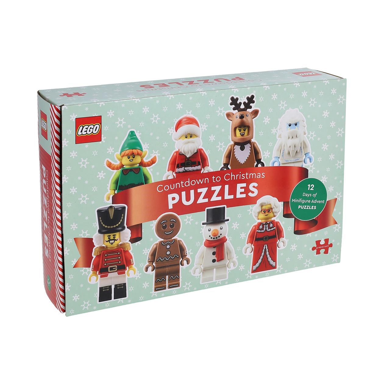 LEGO Nedtælling til Jul Puslespil: 12 Dage med Minifigur Adventspuslespil - 12×48 brikker