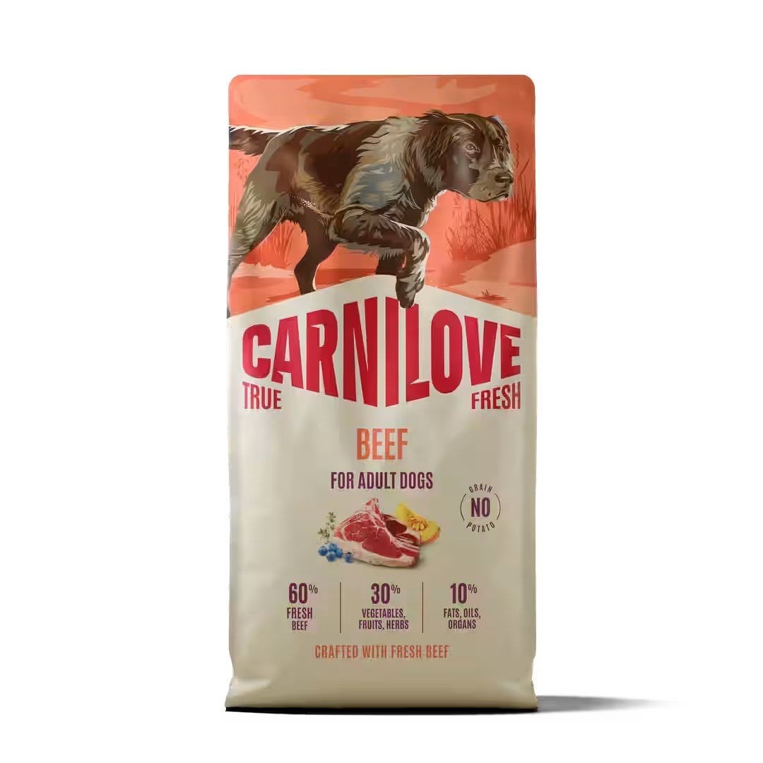 Carnilove True Fresh Beef - tør hundefoder - 12kg Hundeudstyr 8595602581801