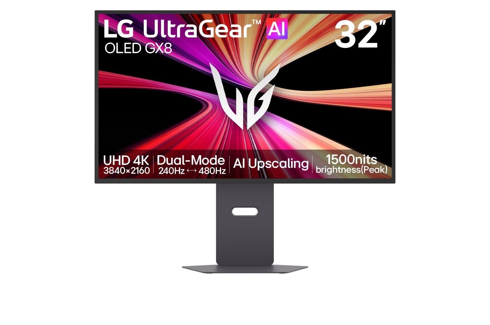 32" LG UltraGear 32GX870B-B 3840x2160 (4K) - 240Hz - OLED - 90W USB-C Computerskærm Black 32GX870B-B.AEU