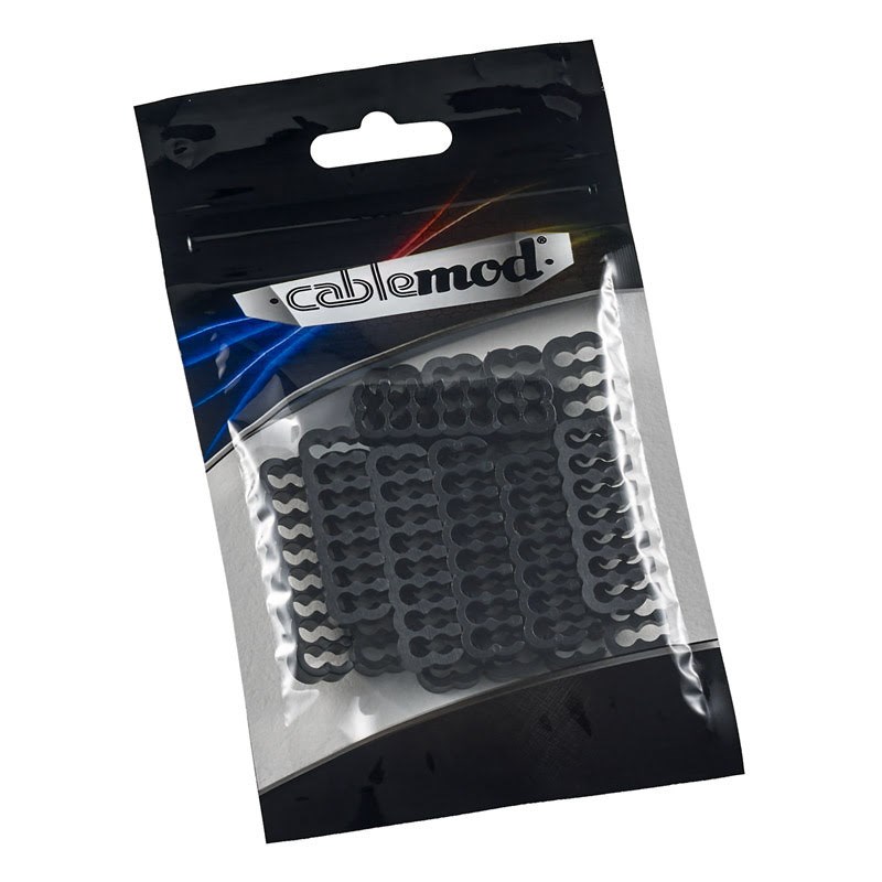 CableMod PRO Bridged Cable Comb Kit - Black Kabel Organisering Sort CM-COM-BKIT-PBPK-R