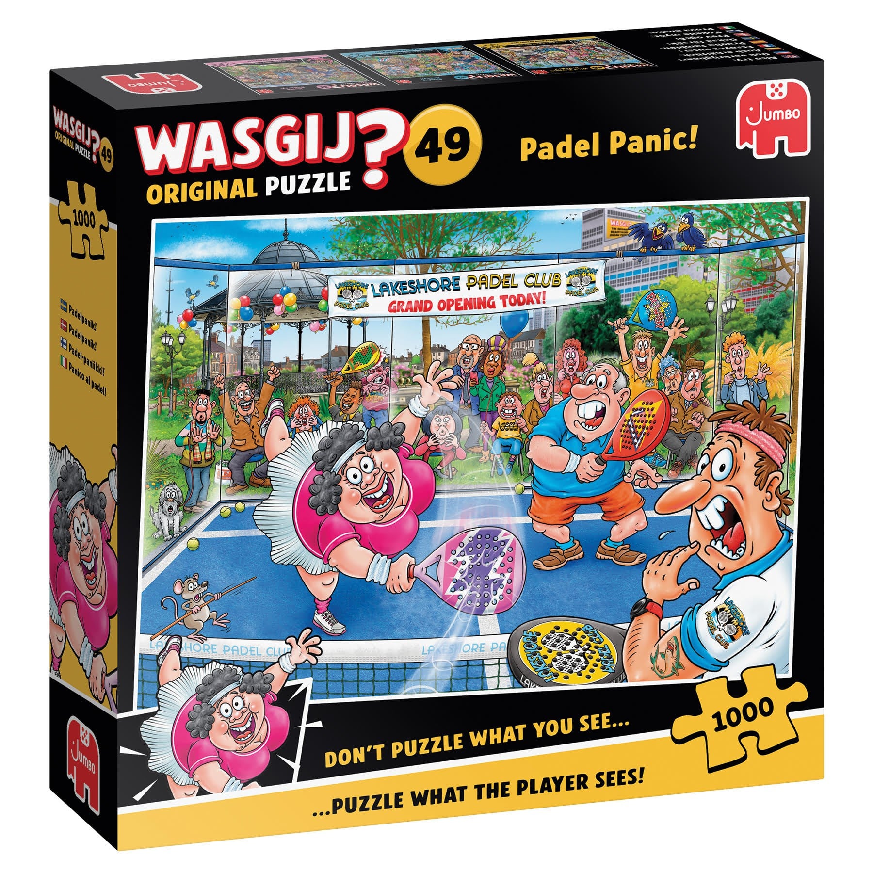 Wasgij Original 49 Padel Panic! (1000) Puslespil 707-1110100902