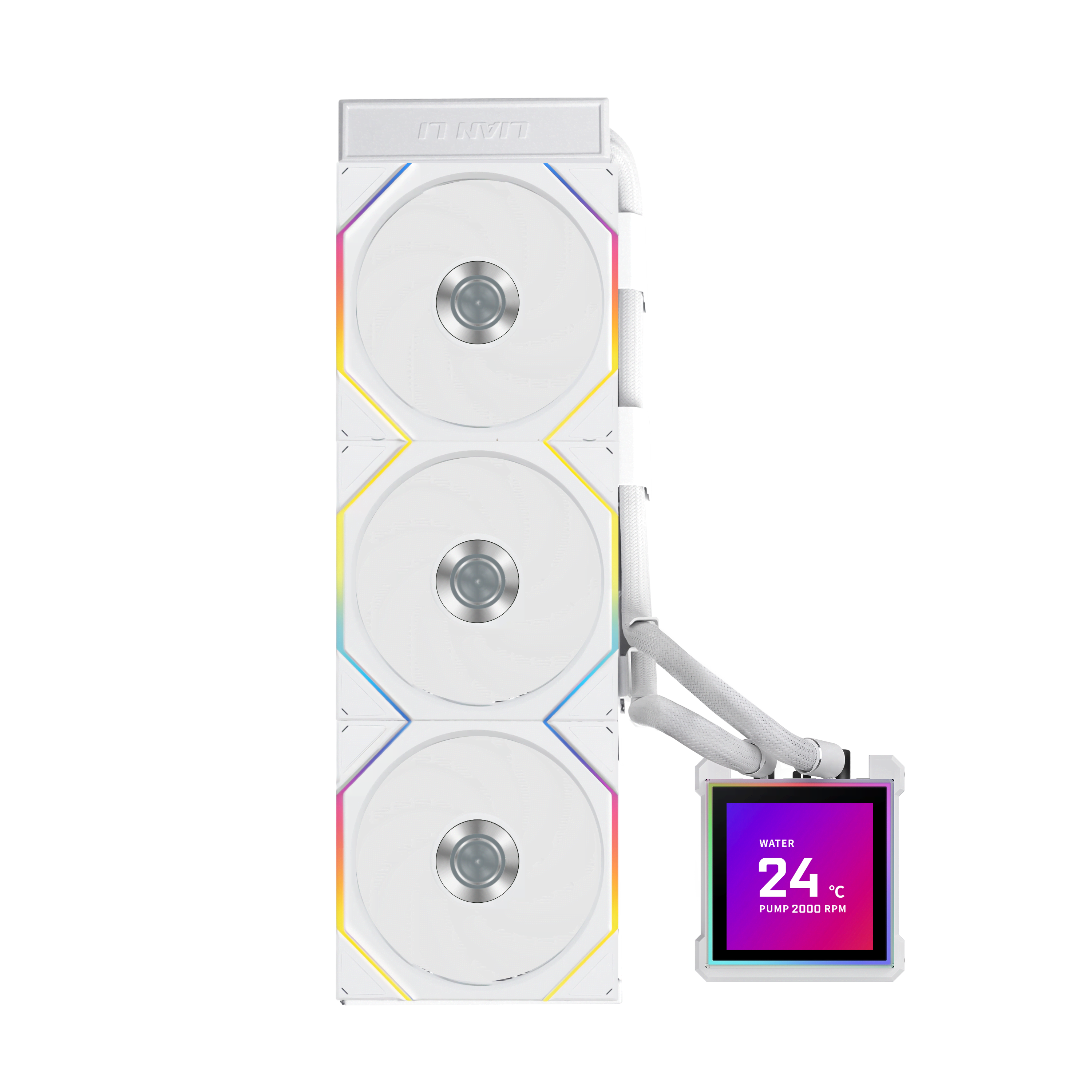 Lian Li HydroShift II LCD-S 360TL Flex White - CPU Vandkøling - Max 33 dBA