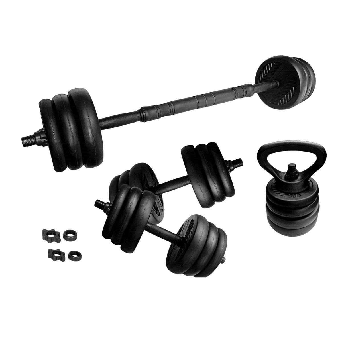 ASG Vægtsæt 30 kg. Sort/Sort Træningsudstyr ASG4518BLACKONE SIZE
