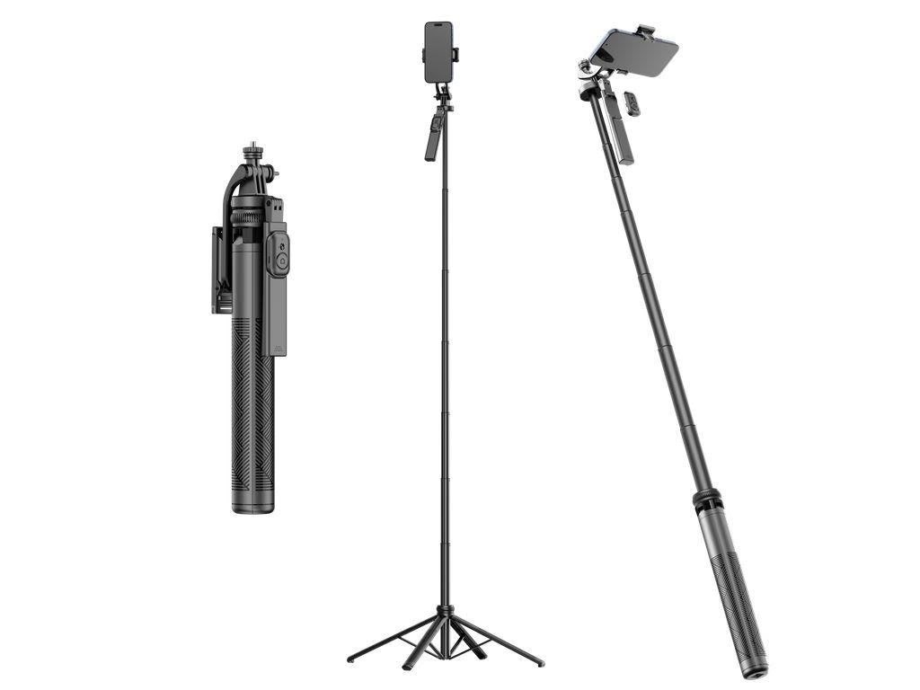 SiGN selfie stick / tripod with mobile holder - 1.8m - black Mobil Tilbehør SN-SELFIESTICK