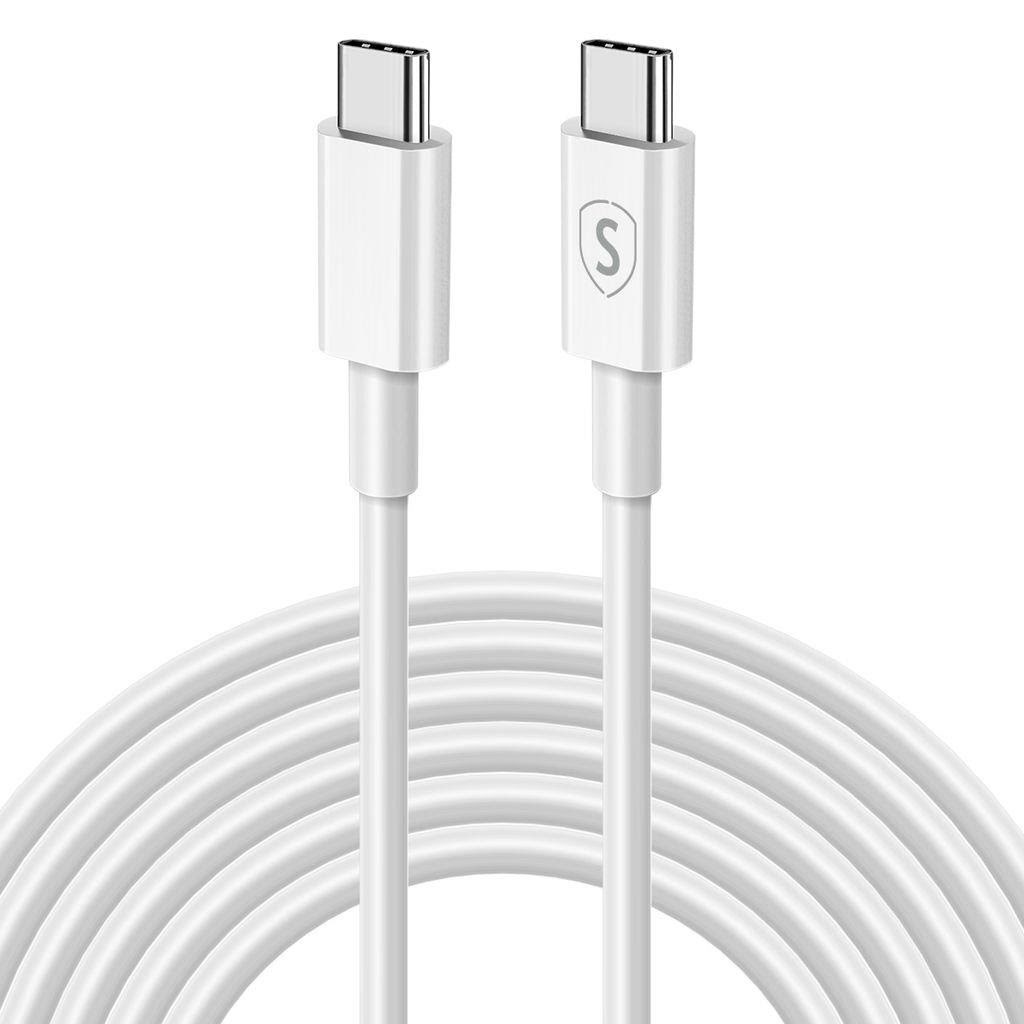 SiGN Fast Charging Cable USB-C to USB-C 60W - 3A - 2m USB-C PD - White Usb Kabel SNCAB-USBCCW-1