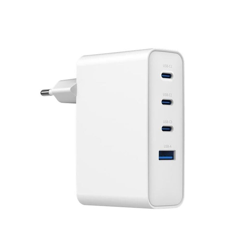 SiGN Fast Charger 100W GaN 3xUSB-C / 1x USB-A - White Mobil Oplader A2208-01