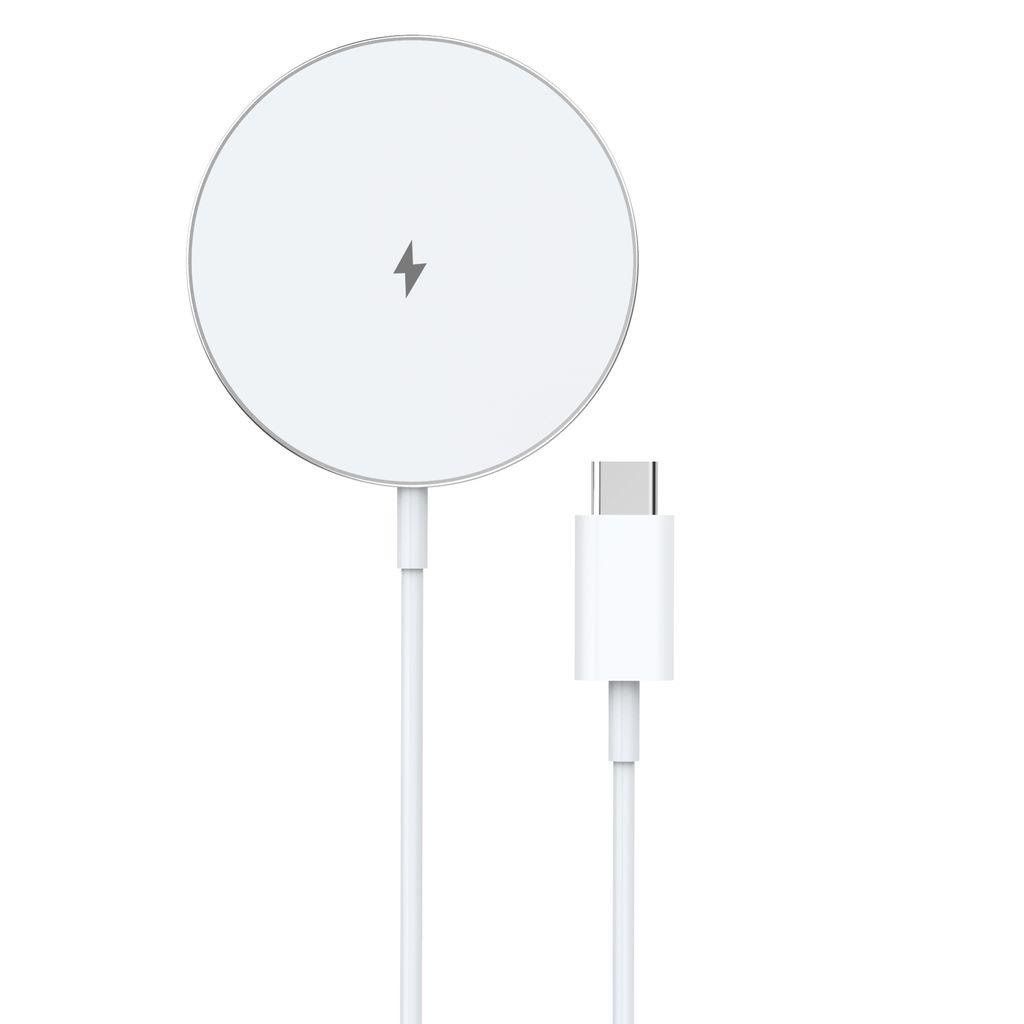 SiGN MagSafe Charger Qi 15W - USB-C - White Mobil Oplader 10507